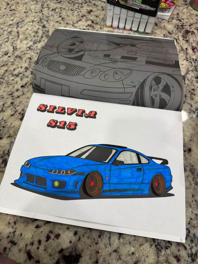STANCE CARS COLORING BOOK