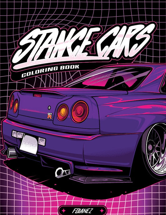 STANCE CARS COLORING BOOK