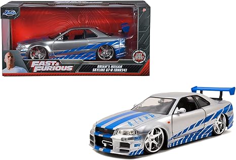Jada Toys Fast & Furious Brian’s 2002 Nissan Skyline R34 Die-cast Car